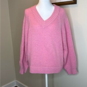 Old Navy Pink V-Neck Women's Sweater
